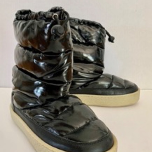 Isabel Marant Zerik Women's Black Padded Snow Boots - Picture 11 of 11